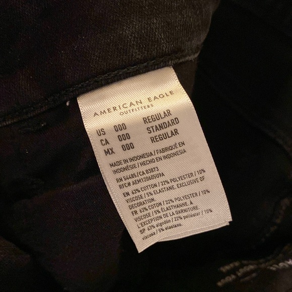 Women’s American Eagle Dream Jeggings Size 000 Black - Picture 7 of 7